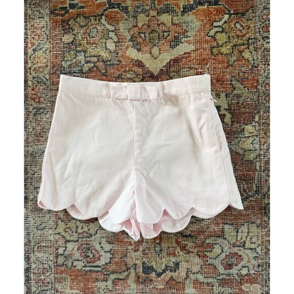 Jacadi 18 Months Baby Girl Scalloped Pink High Waist Shorts - Picture 1 of 5